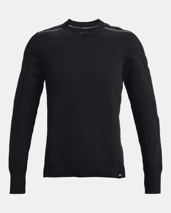 Men's UA IntelliKnit Run Sweater, Black, pdpMainDesktop image number 5
